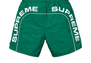 Supreme Arc Logo Water Short Green Size XL