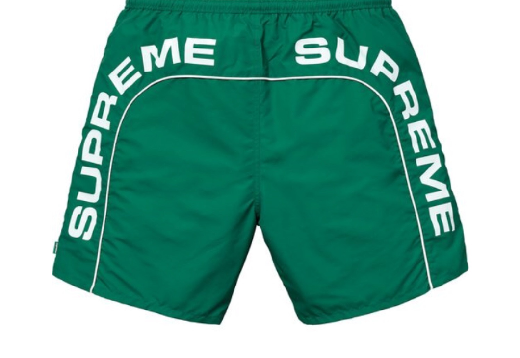 Supreme Arc Logo Water Short Green Size XL