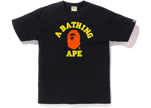 BAPE Colors College Tee Black Size S