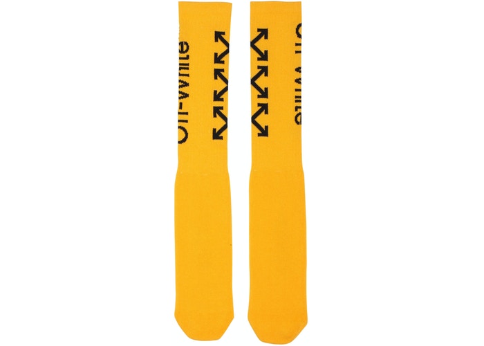 OFF-WHITE Arrow Socks Yellow/Black