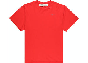 OFF-WHITE Oversized Fit Unfinished T-Shirt Red/Silver Size L