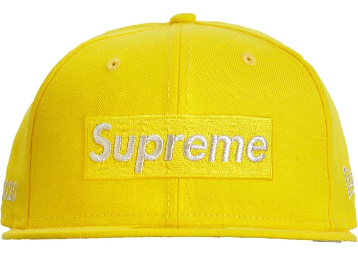 Supreme $1M Metallic Box Logo New Era Yellow Size 7.1/4
