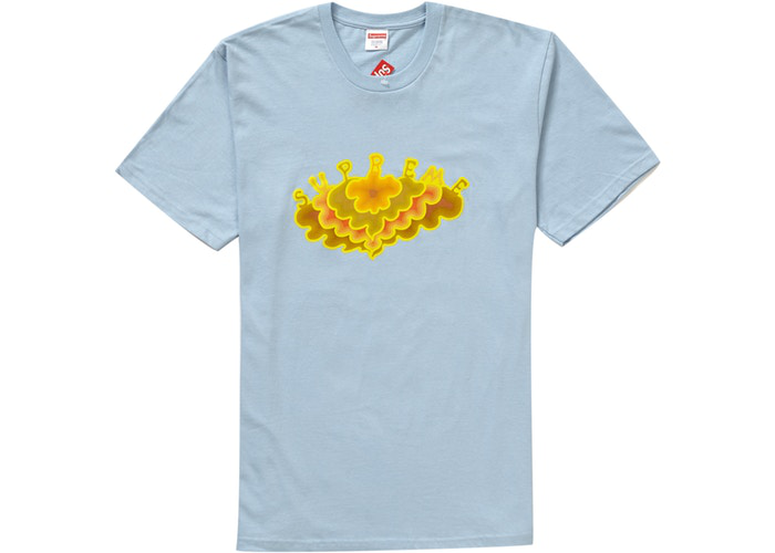 Supreme Cloud Tee Light Blue Size XL