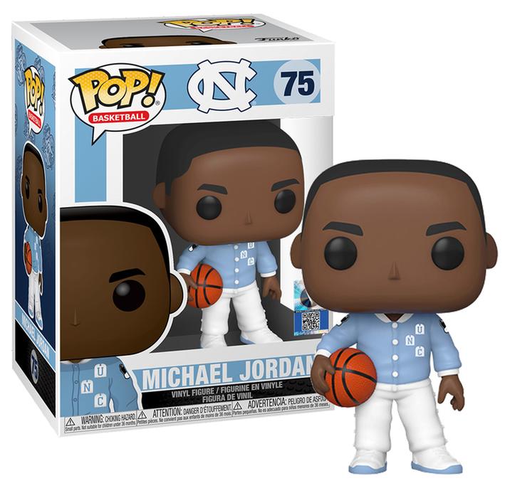 Pop! Basketball Michael Jordan UNC Home Jersey Figure #75